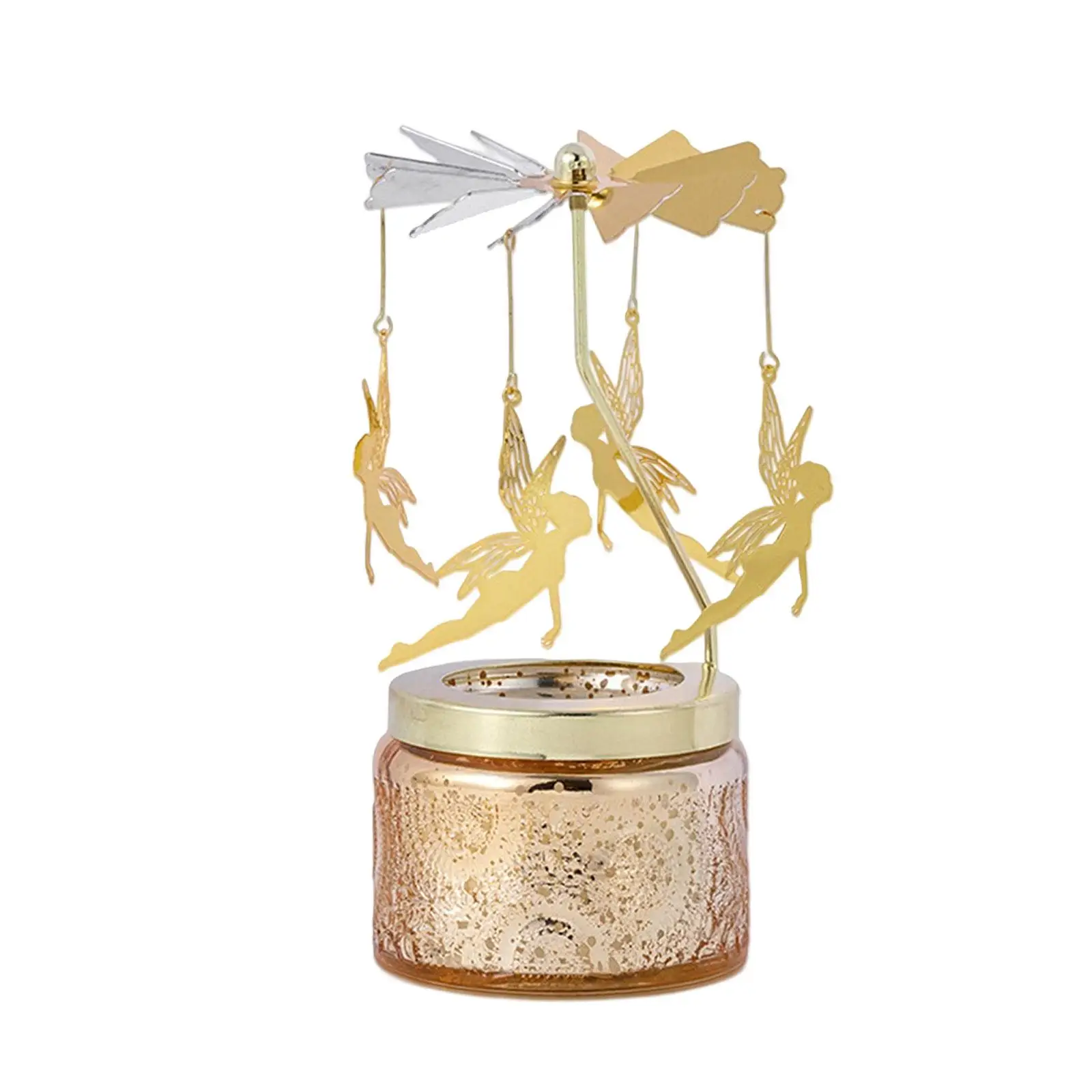 Candle Holder Rotating Tealight Stand Alloy Metal Farmhouse Style for Wedding Table Centerpiece Christmas Home Decoration Luxury