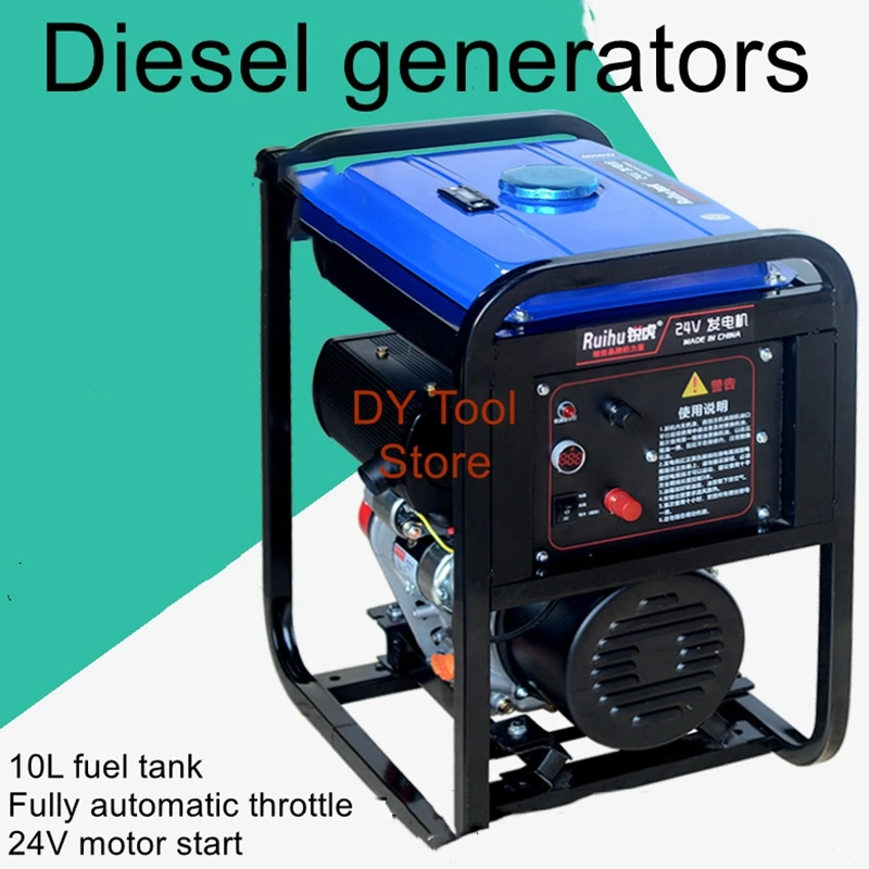 Imagem -03 - Gerador Diesel 24v da C.c. do Gerador 24v Carregador de Bateria do ar Condicionado do Estacionamento do Gerador 24v Diesel