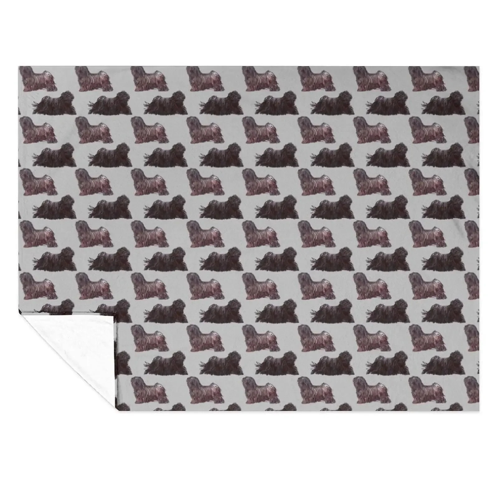 

Hungarian Puli Repeat Pattern Throw Blanket Heavy valentine gift ideas Giant Sofa heavy to sleep Blankets