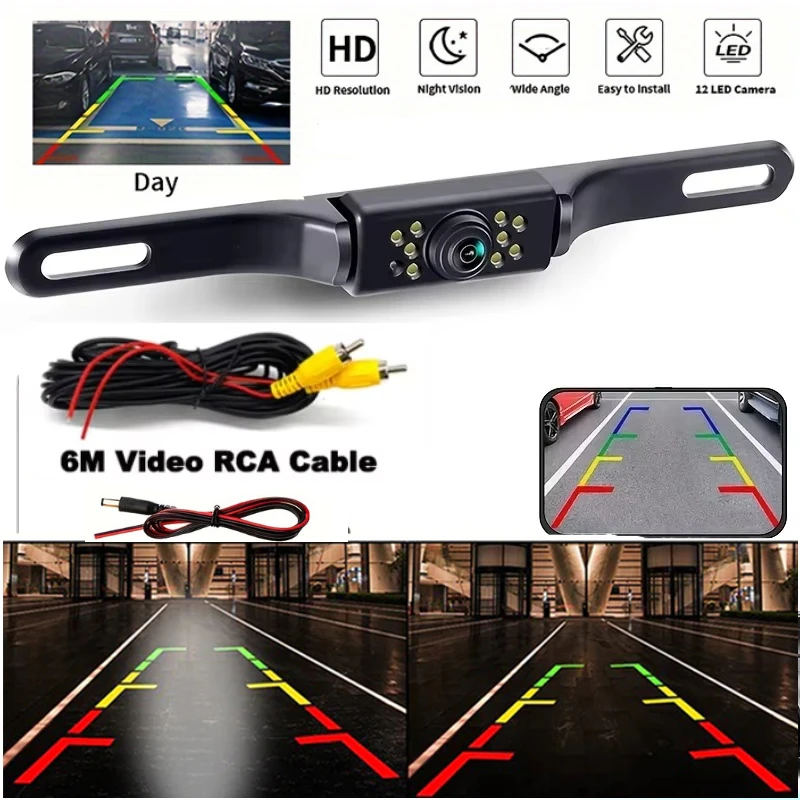 High Definition Backup Camera for Vehicles, Featuring 9 LED Lights, And Designed for Cars, Suvs, Trucks, Rvs, And Pickup Trucks