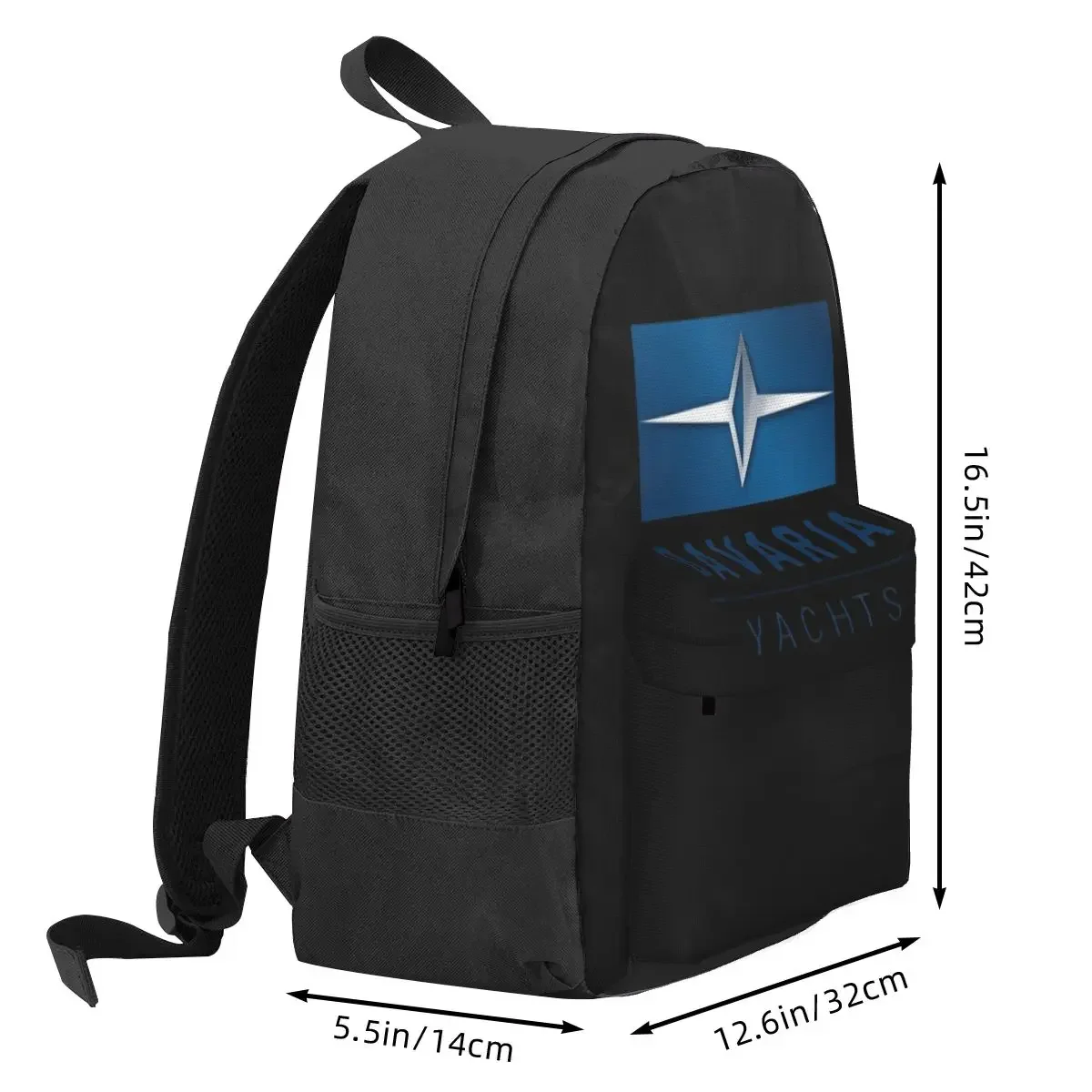 Bavaria Yachts Blue Silver Logo Backpack Hot Sale Daypack Large Capacity Kids BookBag School Bag Shoulder Bags for Men Women