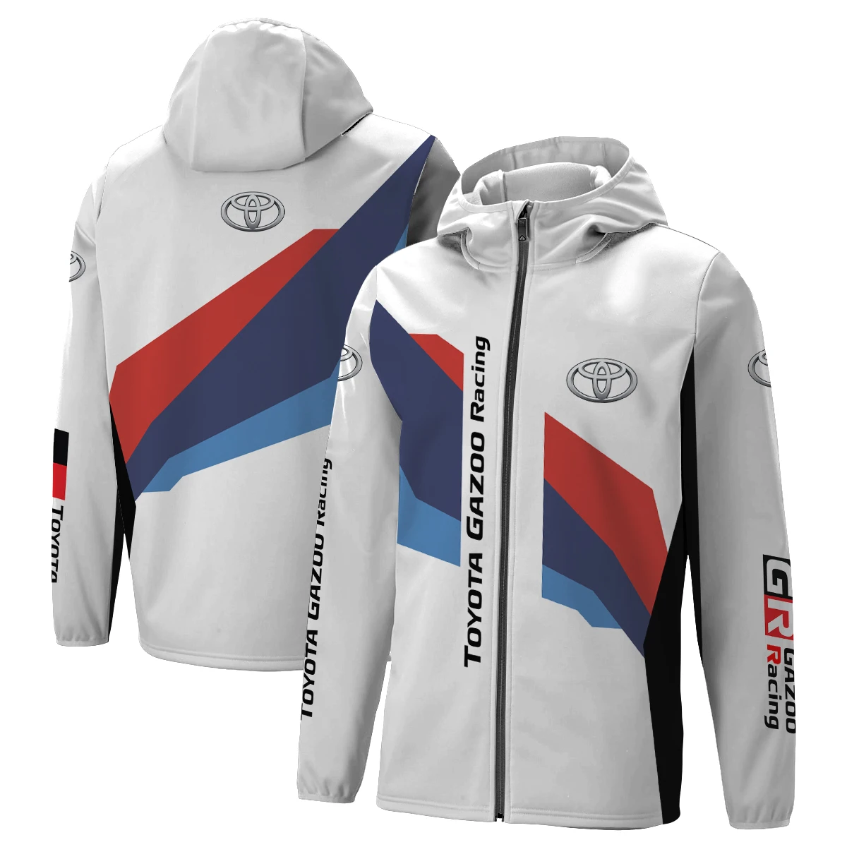 

2025 Toyota GR Gazoo WRC Racing Vintage Jacket Unisex Rally Racer Hooded Zipper Jacket Mountaineering Cycling Jacket