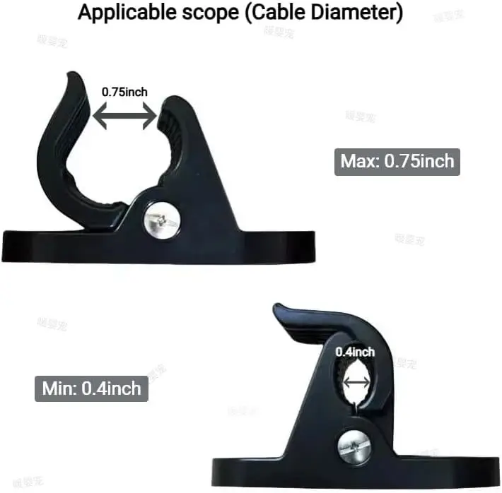 Universelle EV-Ladekabel-Organizer Wandhalterung Klemme Hochbelastbare Kabelaufbewahrung Aufhänger Fixierclip Schraubmontage Halterung Ständer – Detail 8