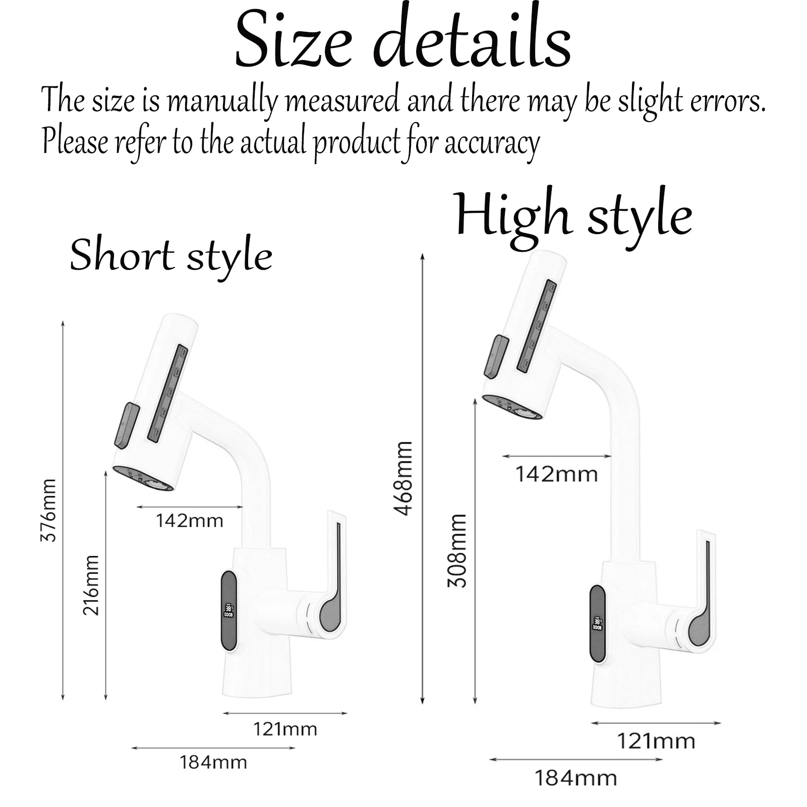 JIENI 5 modalità Rubinetto della cucina Girevole a 360 Rubinetti per lavello estraibili Display a LED della temperatura Miscelatore caldo freddo per hotel di fascia alta