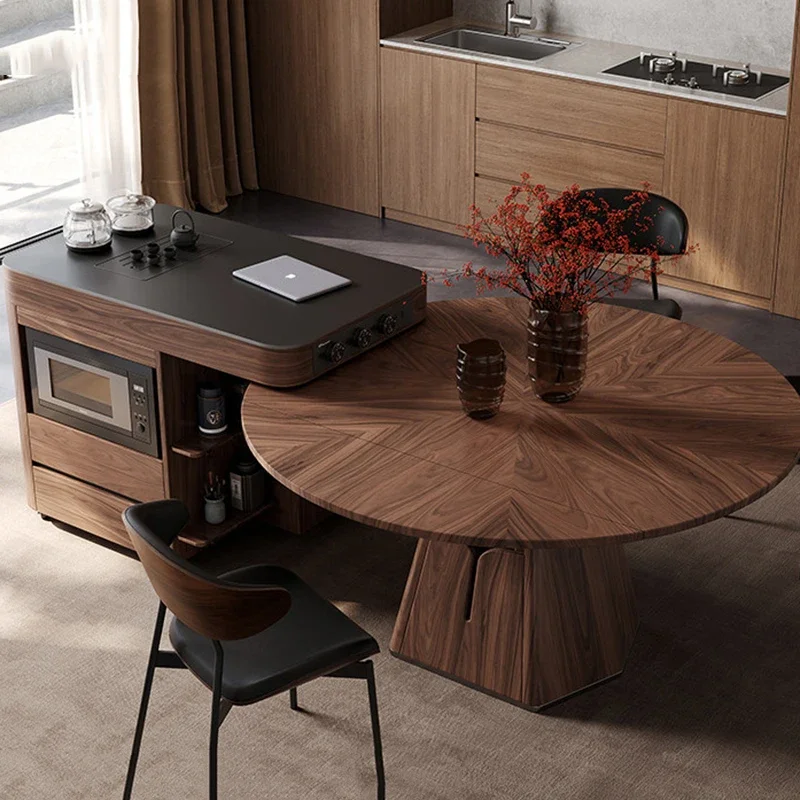 Round Luxury Dining Table Kitchen Nordic Study Modern Designer Dining Table Service Restaurant Mesas De Comedor Salon Furniture