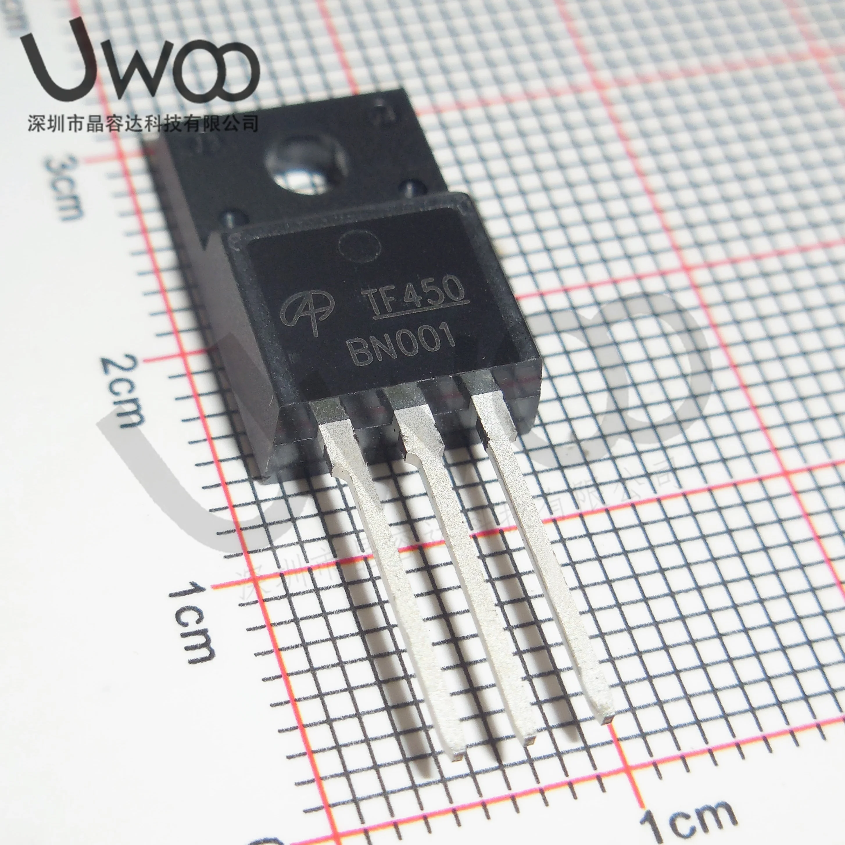 Original novo do MOSFET N-CH 200V 5.8A, TF450 AOTF450