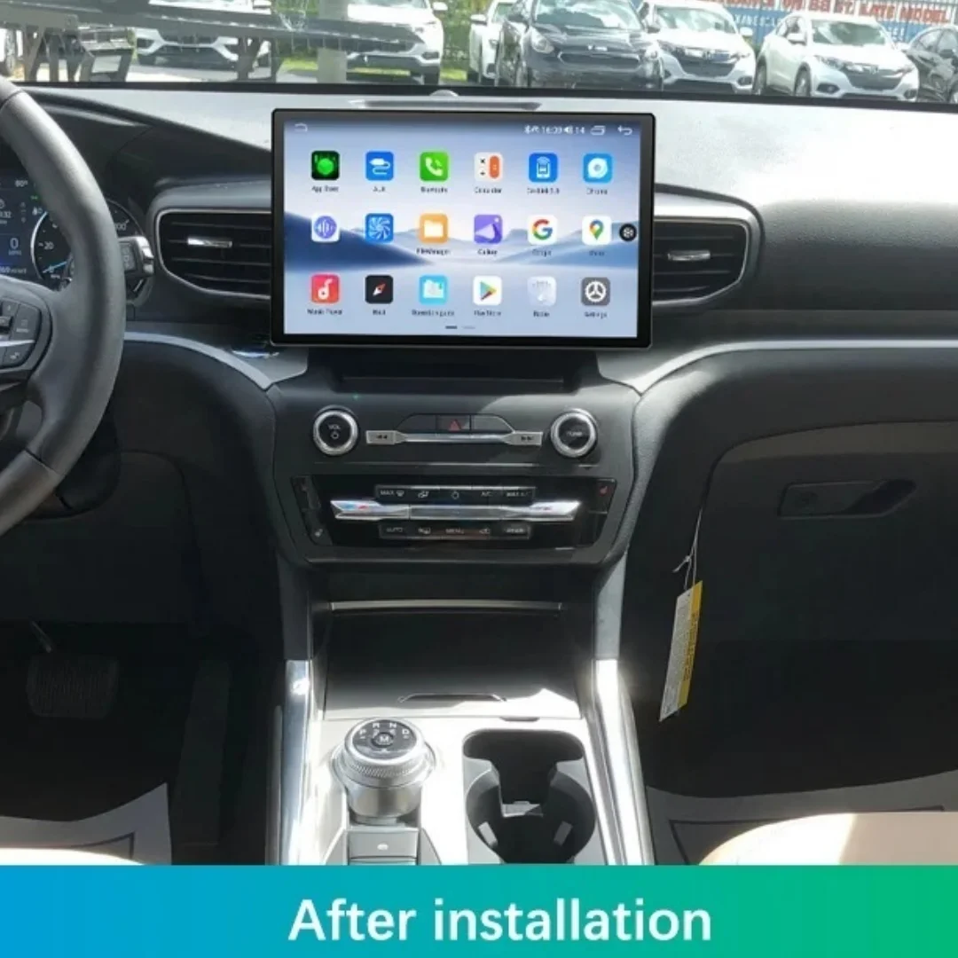 

12.5 Inch Android 14.0 Screen Car Stereo Radio For Ford Explorer 2021 2022- 2025 Auto Multimedia Player Carplay GPS Navigation
