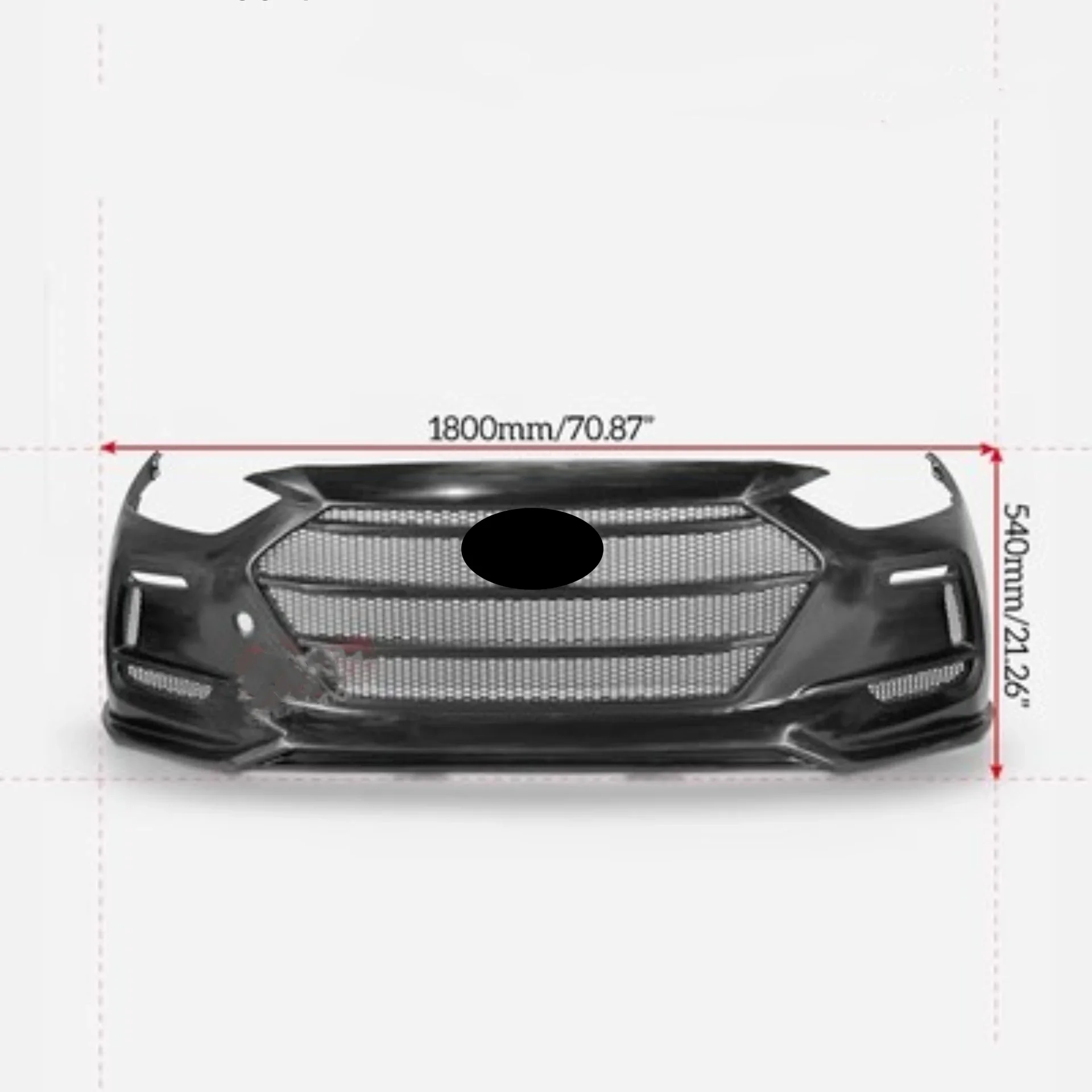 Body Kit Resin Front Bumper Assembly Grille for Hyundai Elantra AD Style Convert EPA Style Surround Car Accessories