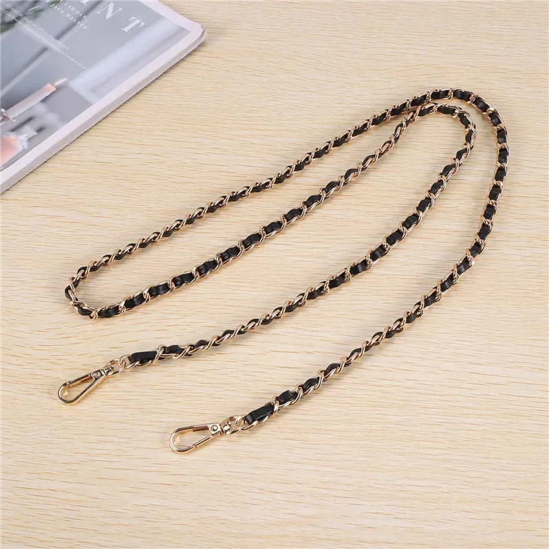 ABQR Borsa a catena - Borsa a tracolla Borsa a tracolla Accessori di ricambio Oro chiaro + nero120 cm