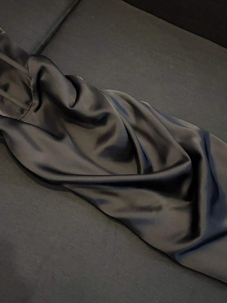 Ele Wijnrood Satijn Dr Afslankende Taille Ontwerp Comfortabele pasvorm U82 Pendelen Sle Dames Dr Zomerseizoen Ci Wear