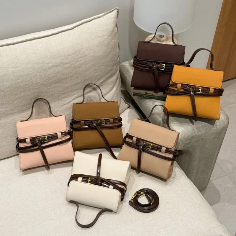 Vintage Fashionable Diaper Bag Men Women Designer Leather Handbag Solid Color Paris Famous Superstar Style