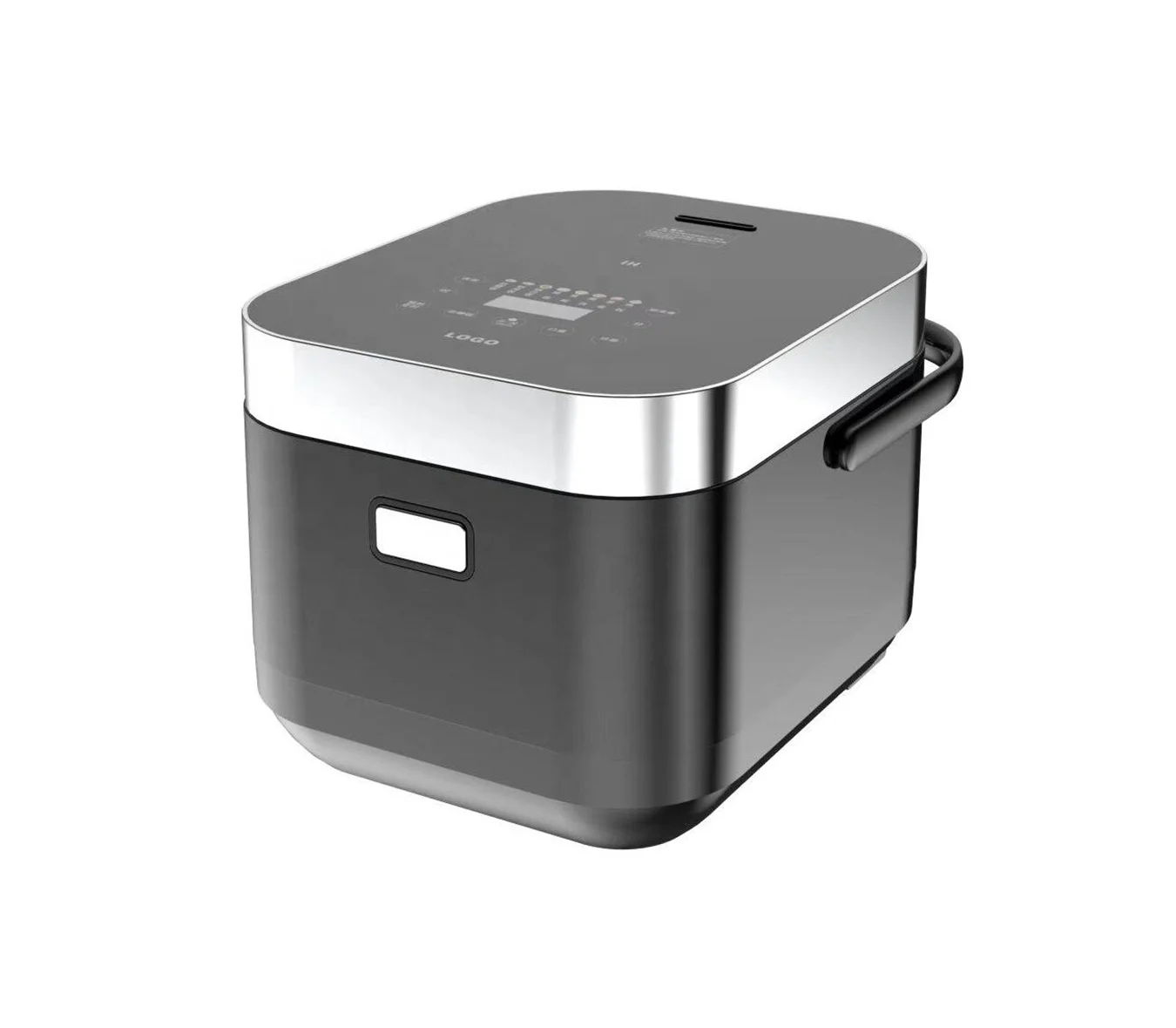 

Smart 5L 304 Stainless Steel Housing Inner Pot Fast Cook Low Sugar Rice LED Digital Display Square Design Electric Rice