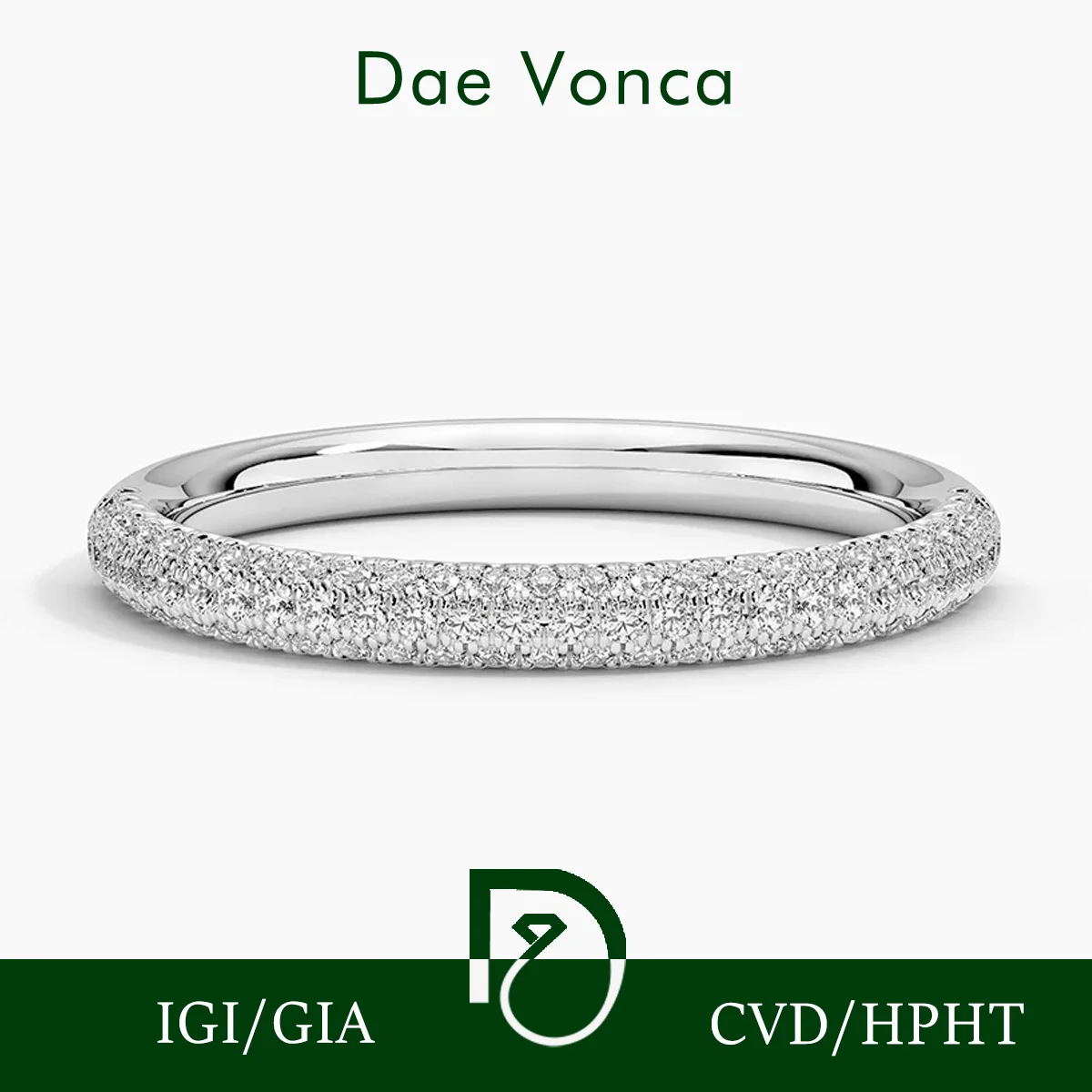 

Dae Vonca PT950/14K/18K White Gold Lab Grown Diamond Ring Total 0.29ct Lab diamond Engagement Ring Wedding Ring