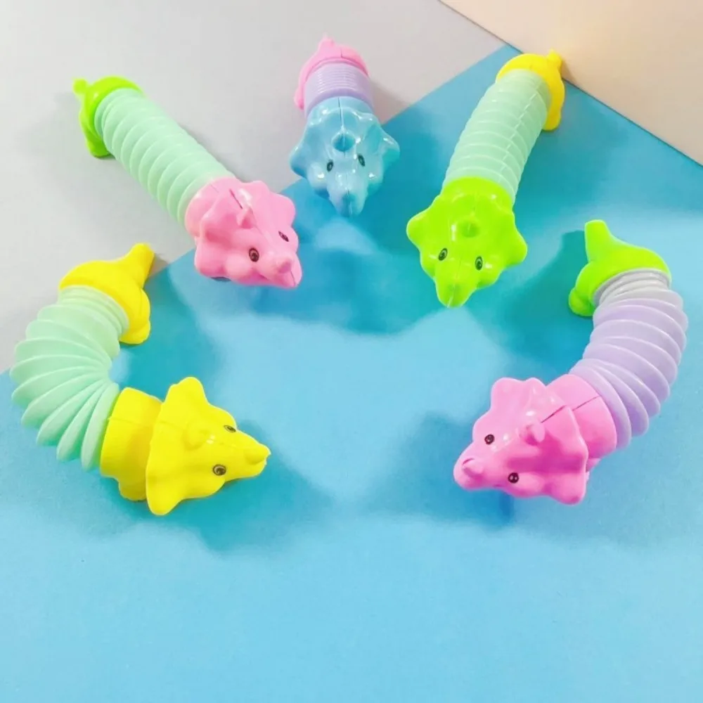 12/30Pcs Telescopic Tube Transformation Dinosaur Stress Relief Toy Kids Birthday Party Wedding Guest Gift Pinata Carnival Prizes