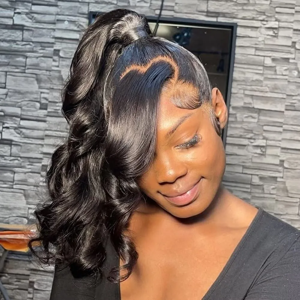 

250 Density 360 Lace Wigs For Ponytail Human Hair 100% Pre Plucked Hd Full Lace Wig 360 Vietnamese Raw Human Hair Wig