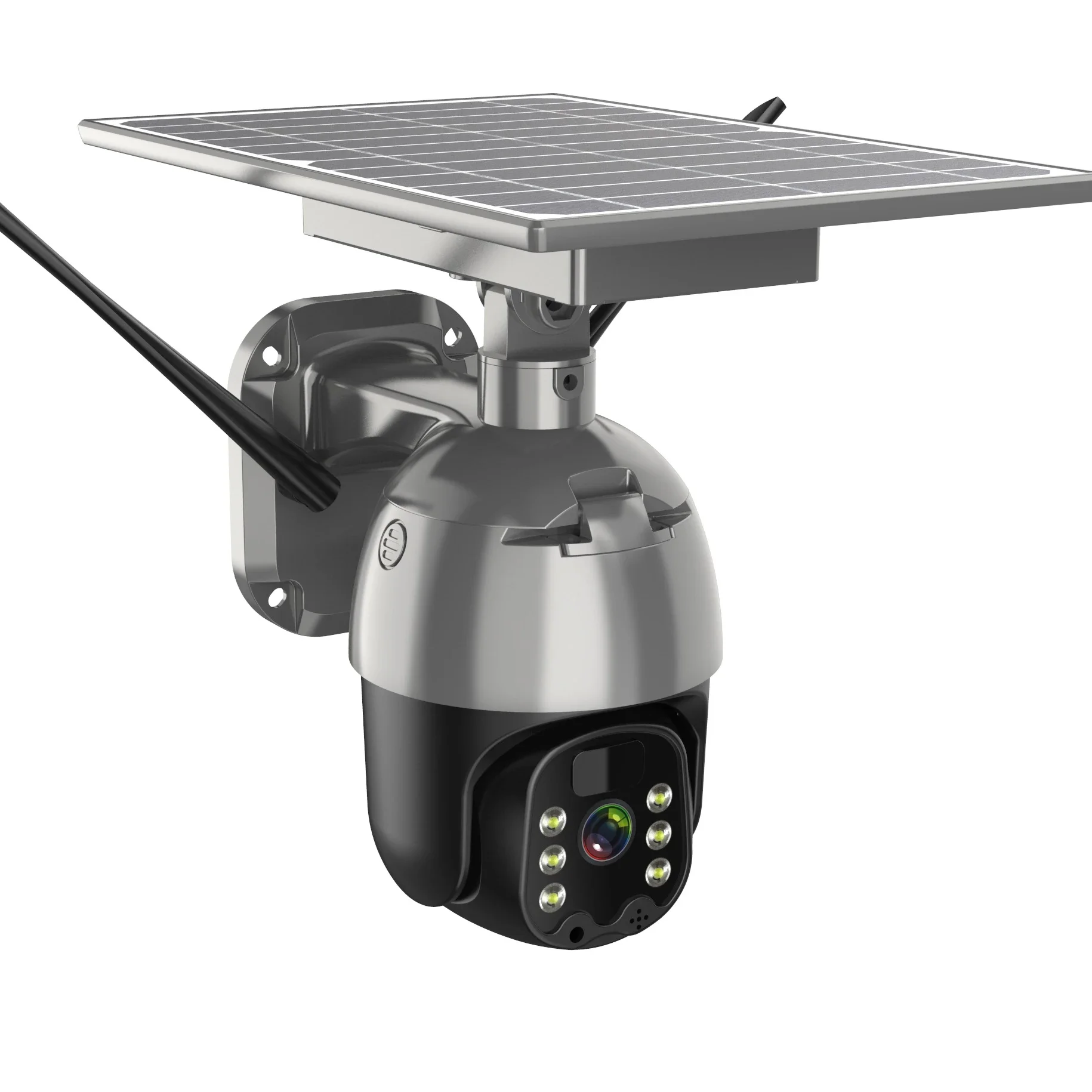

Security surveillance . 1080P Waterproof 2 way intercom outdoor . black Solar Battery Powered night vision .