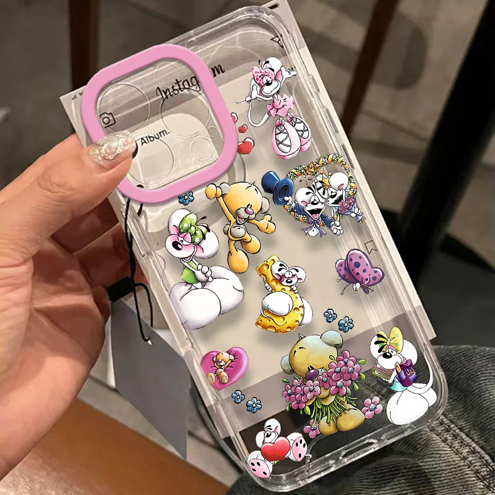Cartoon Diddls Mouses Neue Handyhülle für iPhone 17 16 16e 15 14 13 12 11 Mini Pro Max X XR 7 8 Air Plus Transparente Rückseite