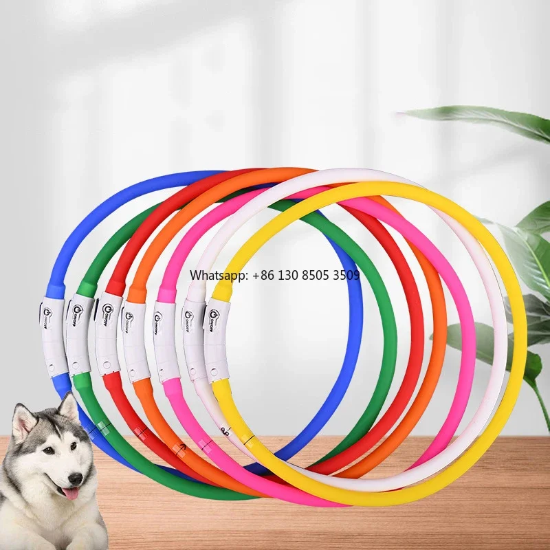 10pcs Wholesale Rechargeable Custom Pet Dog Led Collar