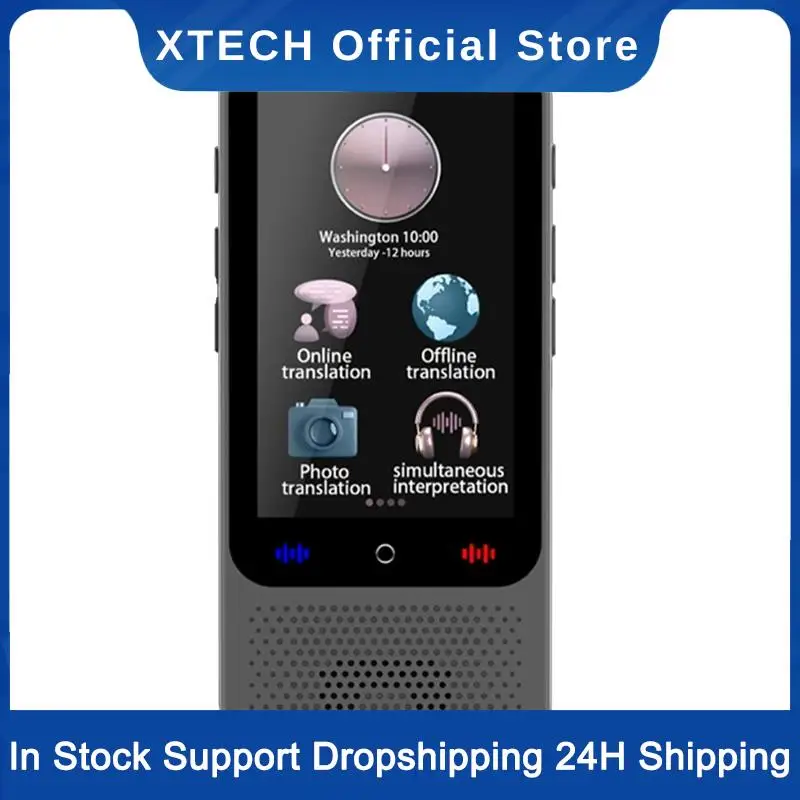 

XTECH S80 Pro AI Translation Device Real Time Smart Voice Photo Translator 138 Languages 18 Offline Portable Translating