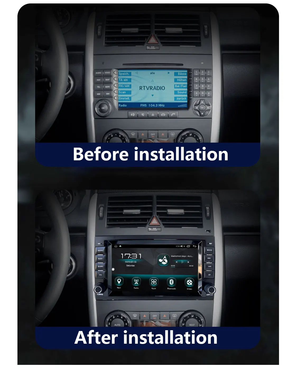Car OEM Android System Handsfree Bluetooth For Mercedes Benz Sprinter B200 Vito W639 Viano B Class W169 W245 W209 4G WIFI Auto