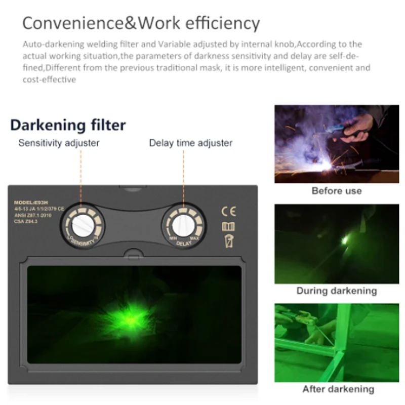 โรงงานโดยตรงขายราคาราคาถูกอัตโนมัติ Darkening เชื่อมกรองสีจริงและช่องมองภาพขนาดใหญ่สามารถเปลี่ยน