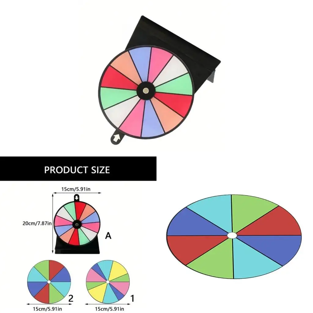 Q39E Tabletop Prize Turntable Erasable Fortune Wheel Wheel Prize Spinnings Game