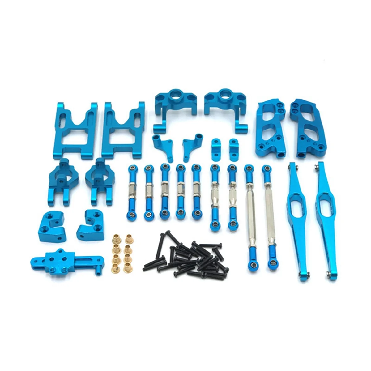 For WLtoys 1/12 12428 12423 12427 RC Car Parts FY Model Upgraded Metal Parts Swing Arm Seat RC Car Parts Set, Blue