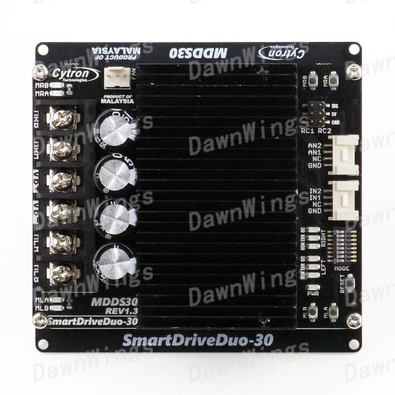 108070022   Cytron MDDS30 30Amp 7V-35V SmartDrive DC Motor Driver (2 قنوات) أداة تطوير IC لإدارة الطاقة