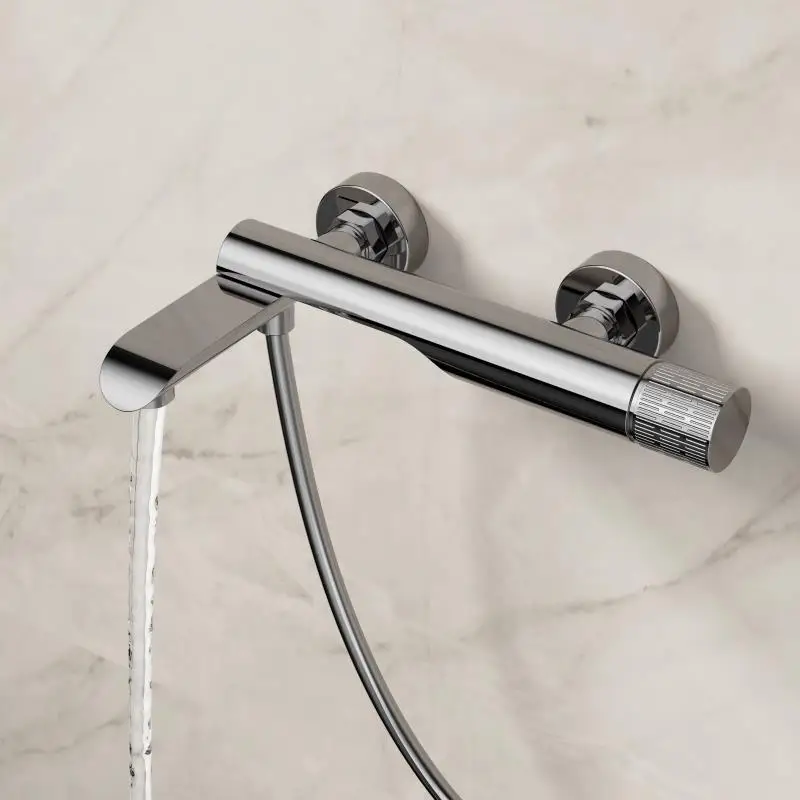 

Swinging mouth, bathtub hot and cold hidden faucet, copper, shower room hot and cold faucet