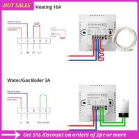 Tuya Wifi Smart Thermostat Electric Heating Temperature Controller For Google Home Alexa Durable (A),Requisite
