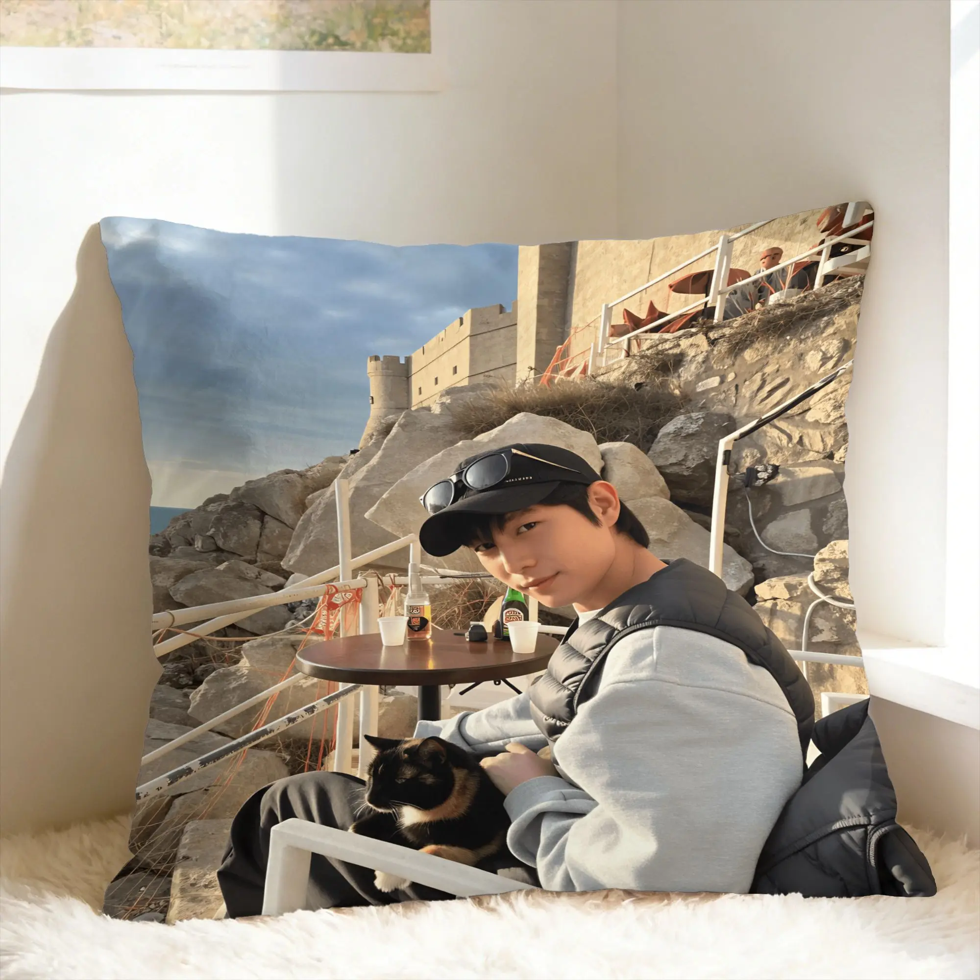 Y-Young-dae Kim Pillow Case  Comfy Pillow Cover Retro Trendy Pillowcases For Sofa Home Decoration