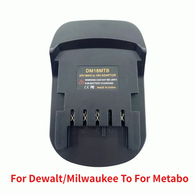 

Battery Adapter Converter For Dewalt For Milwaukee 18V Li-Ion Battery Convert To For Metabo 18V Power Tools Work (Not HPT)