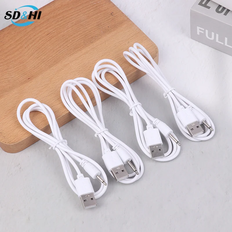 1 قطعة USB تيار مستمر 2.5 هزاز كابل الشاحن الصوت سلك الطاقة ل قابلة للشحن الهزاز مدلك اكسسوارات USB امدادات الطاقة #3