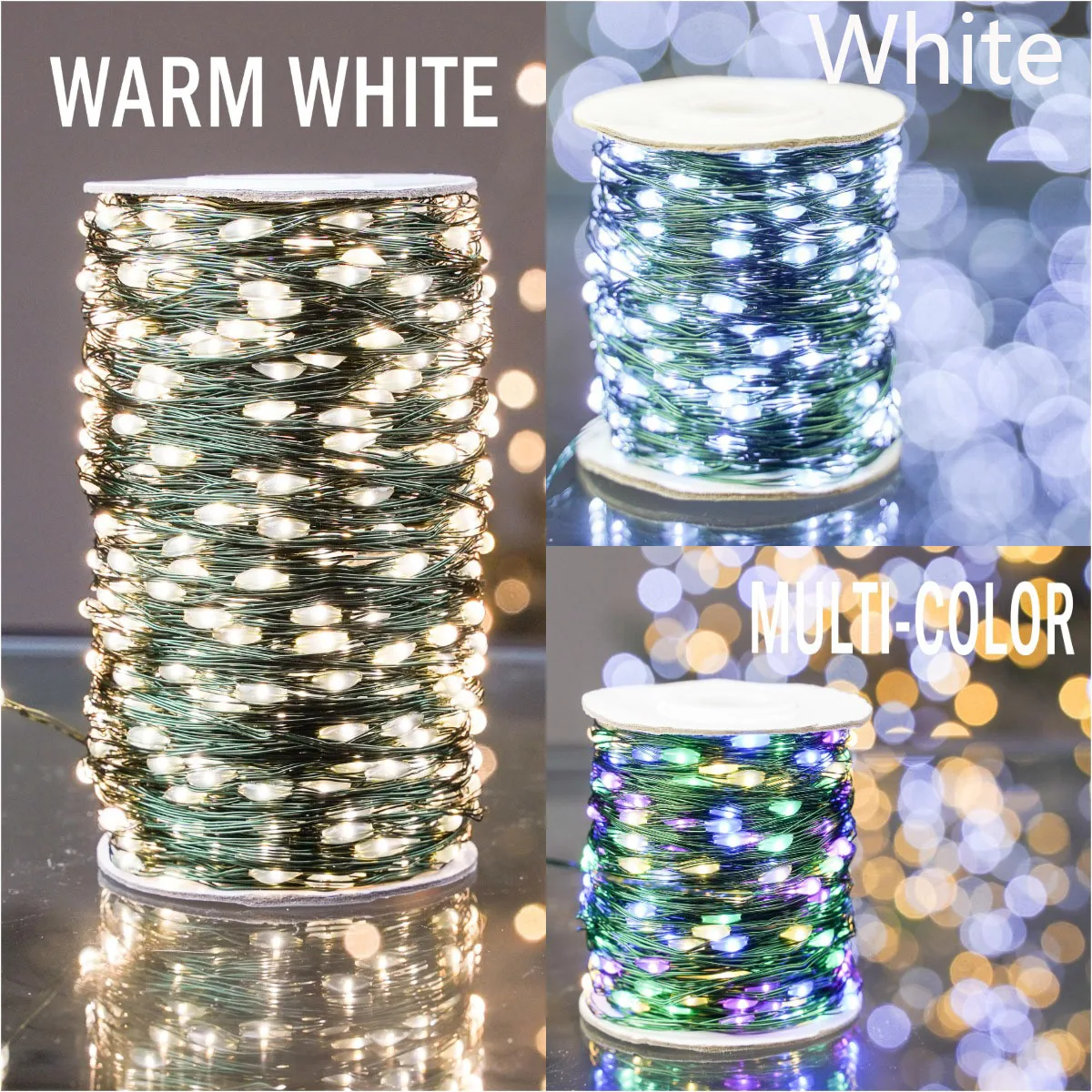 10m-200m LED String Lights Fairy Christmas Garland Outdoor Decor Lights Waterproof With Remote For Wedding Room Decoration
