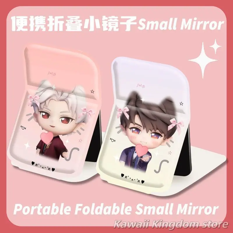 Love and Deepspace Rafayel Zayne Xavier Sylus Caleb Anime Cosplay Specchio Specchio pieghevole Specchio per il trucco portatile