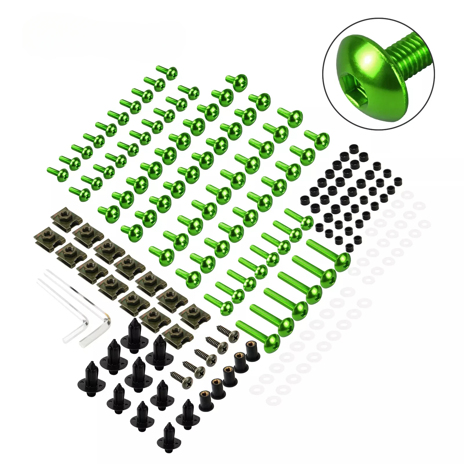 190 STKS Motorcycle Voorruit Kuip Bouten Fastener Clip Schroeven Kit Voor SUZUKI GSXR 600 750 1000 K1 K2 K3 K4 K5 K6 K7 K8 K9 K10