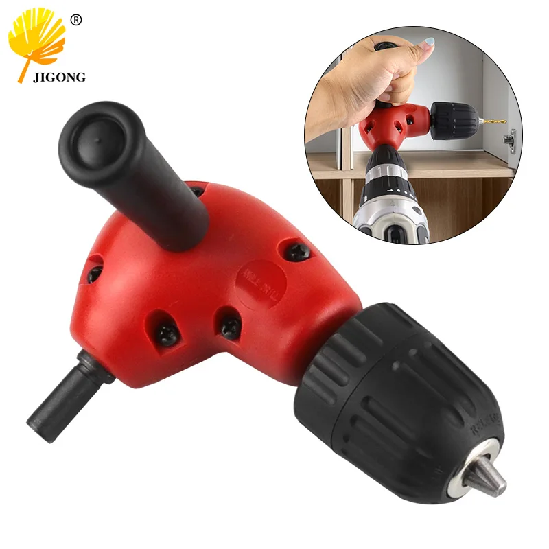 Electronic Drill Right Angle Bend Universal Chuck 90 Degree Angle Drill Extension Accessories Fitting Professional