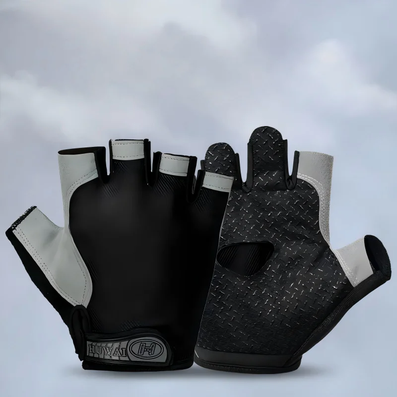 Sports and fitness half-finger gloves, exercise wrist protection, anti-slip, durable dumbbell weightlifting, light and thin