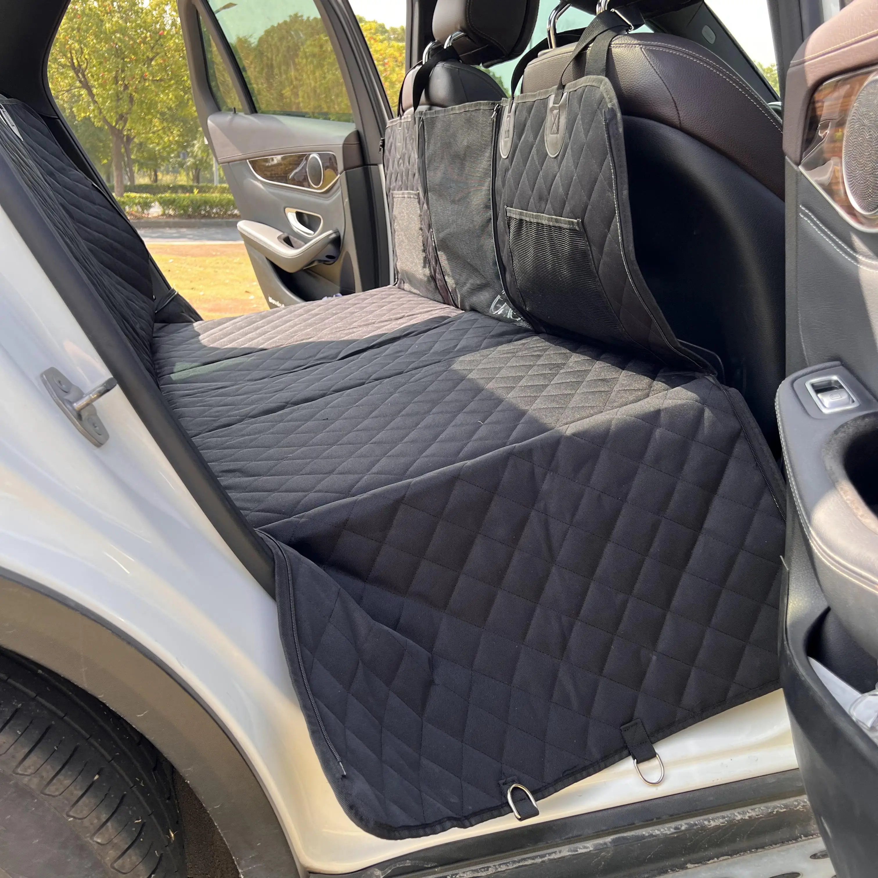 

600D сверхмощный удлинитель заднего сиденья для собак, водонепроницаемый чехол для автомобильного сиденья для собак на заднее сиденье