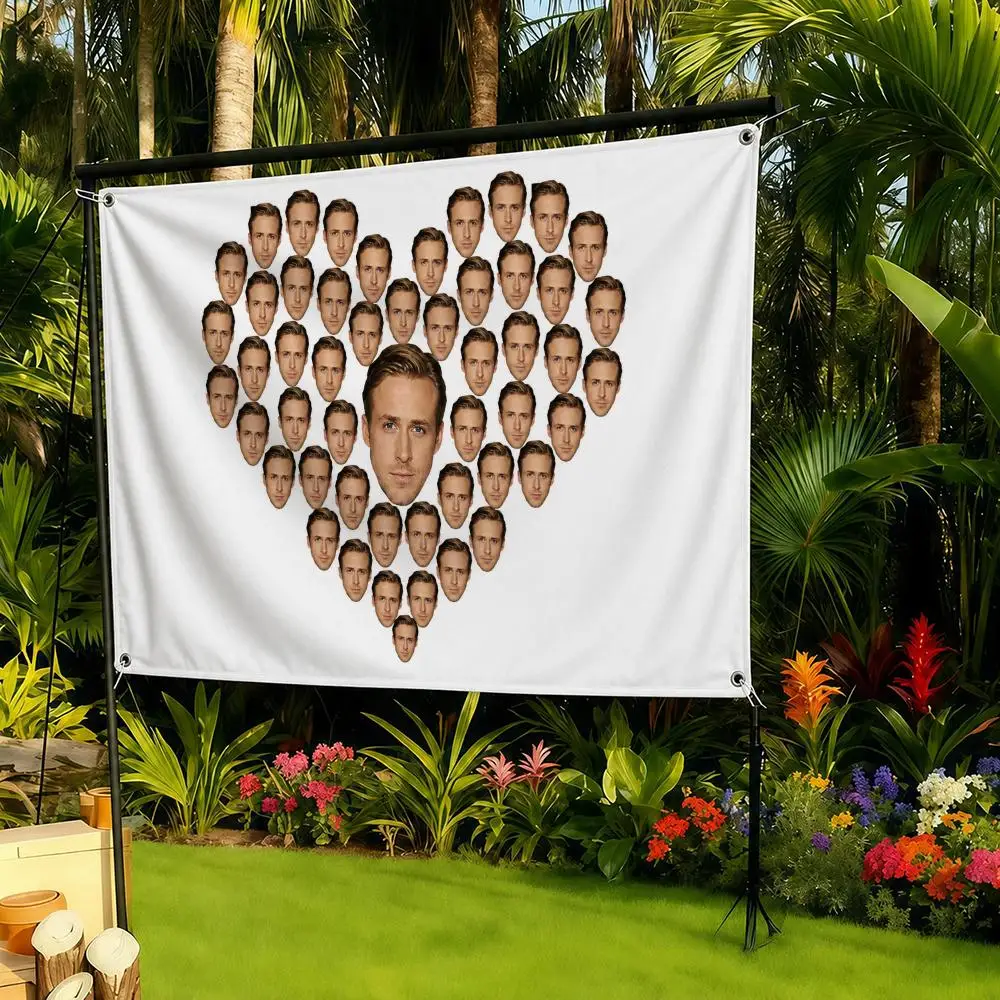 Actor Ryan Gosling Flags decor flag banner,wall hanging flag,indoor outdoor wall decor,yard garden porch patio wall art