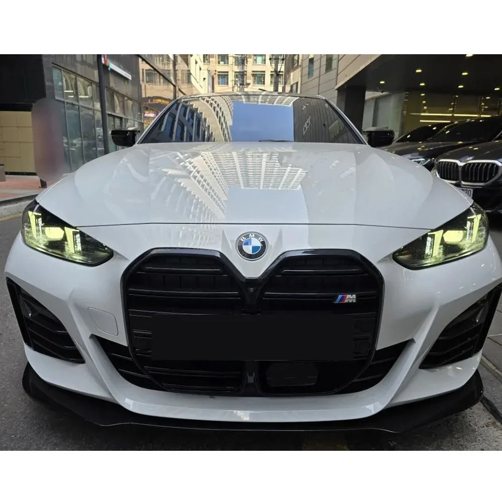 

For BMW 4 Series G24 G26 420i 430i i4 M50 4-Doors Gran Coupe 2021-2024 Car Front Bumper Splitter Lip Diffuser Body Kits Mp Style