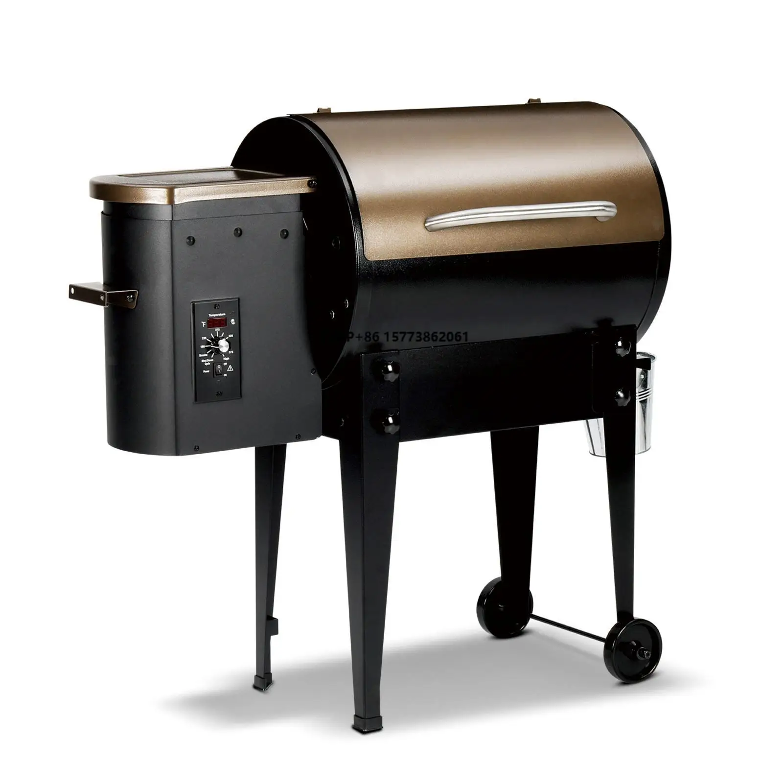 

Outdoor Barrel Charcoal BBQ Grill Smoker Grilling With Controller for Outdoor