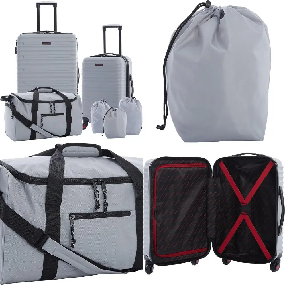 

Orion 6-Piece Travel Set with Accessories in Grey by Travelers Club