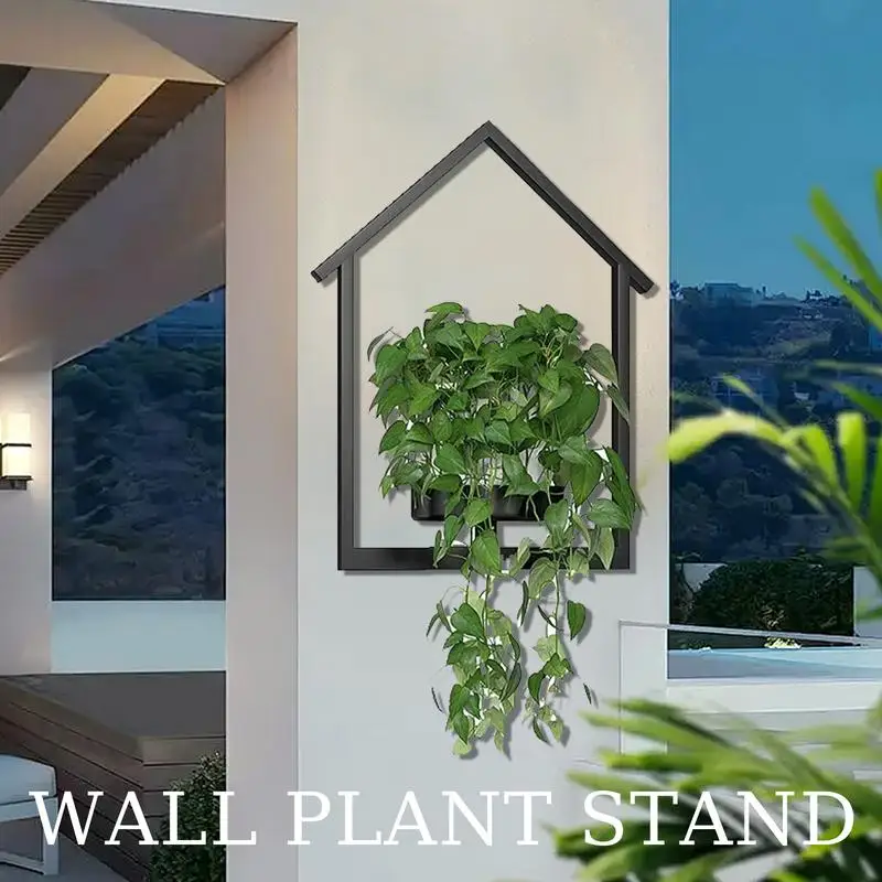 

Plant Wall Mount Planter Bracket Flower Pot Shelves Thick Space Saving Garden Home Decoration For Living Room Garden Balcony