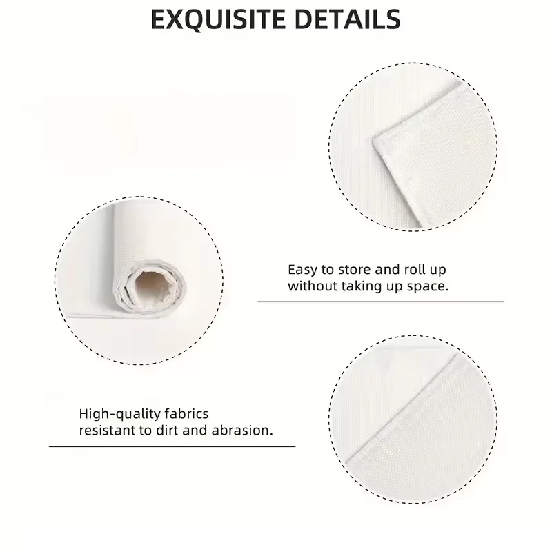 سجادة أدوات مائدة VIKAMA مقاومة للماء باللون الأسود والذهبي: حصيرة كوب/طاولة لتناول الطعام في المطبخ وغرفة المعيشة وديكور المنزل #5