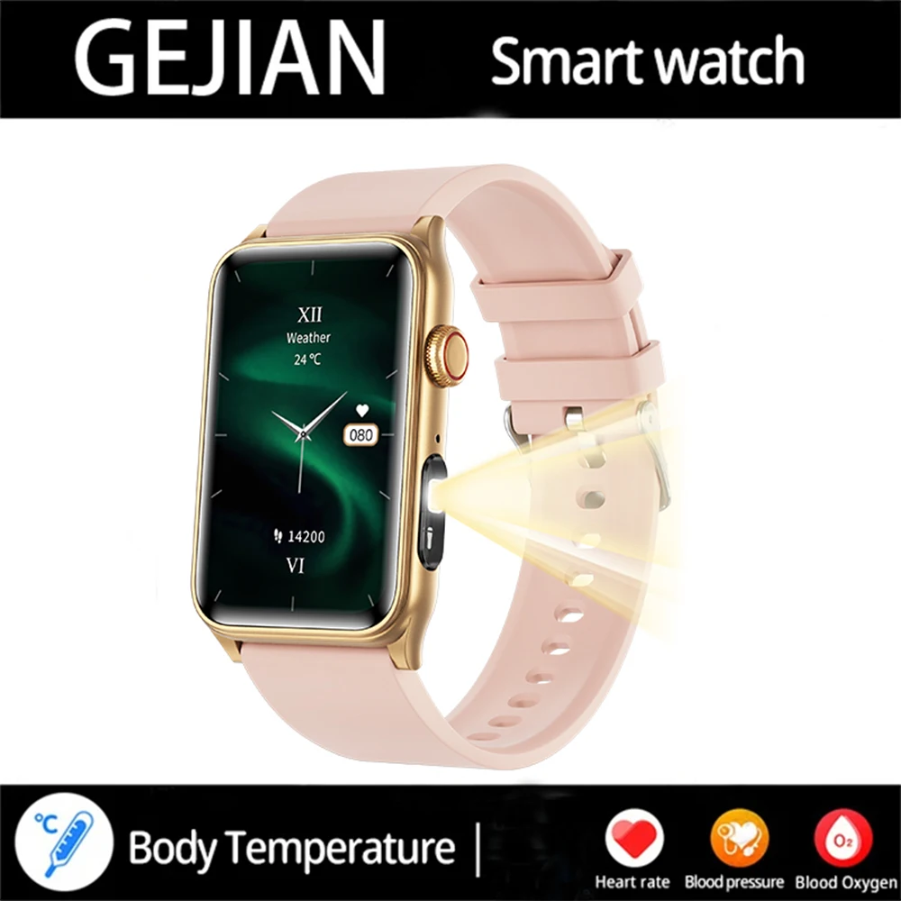 2025 New Smart Watch Men LED Bluetooth Call Sports Men's Smartwatch Heart Rate Health Temperature Monitoring Women Smart Watches