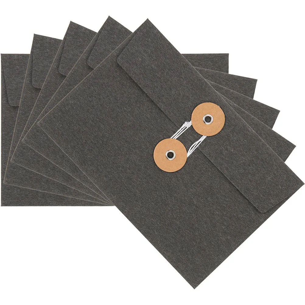 5 قطع من أكياس الملفات السميكة العتيقة، مظاريف إبداعية، جيوب تخزين البطاقات البريدية، سطح أملس، مريح للاستخدام اليومي #1