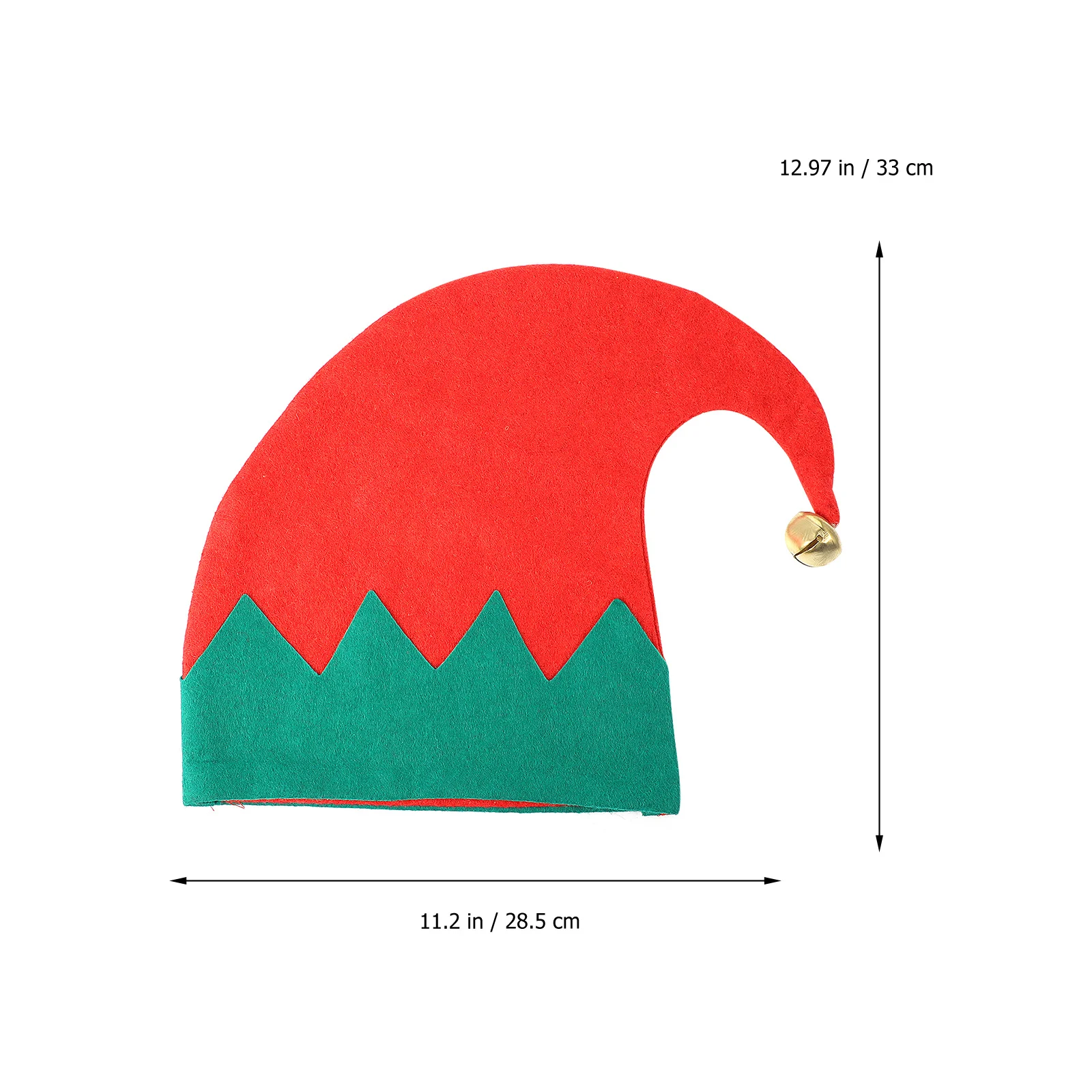 หมวกเอลฟ์คริสต์มาส 1 ชิ้น สีทอง สำหรับตกแต่งชุดแฟนซี ขนาดเด็ก อุปกรณ์เสริมสำหรับงานปาร์ตี้ ชุดแสดงในวันหยุด หมวกคริสต์มาส