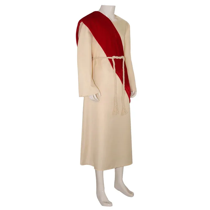 Robe médiévale à manches longues, Costume de scène de carnaval de Cosplay d'halloween de missionnaire du roi grec romain ancien pour Mena;2'k,8;c'