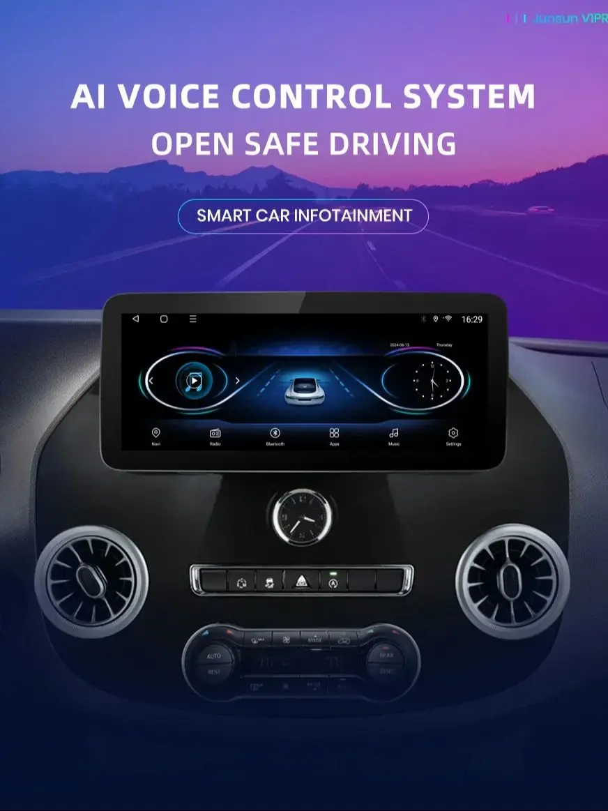 Junsun 12,3" Wireless CarPlay Android Auto Radio für Mercedes Benz Vito W447 2014 2015-2022 4G Auto Multimedia GPS 2din autoradio
